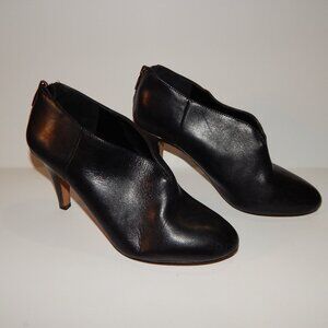 Vince Camuto 6M 36.5EU Vyami Black Leather Bootie Heeled Boots
